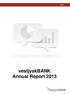 vestjyskbank Annual Report 2013