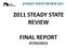 2011 STEADY STATE REVIEW FINAL REPORT
