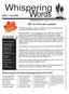 Whispering Words. WW II - Fall WW I & II Renovation Updates. Whispering Woods II Operating Budget Approved for 2010 IN THIS ISSUE