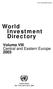 World Investment Directory. Volume VIII Central and Eastern Europe 2003