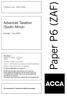 Paper P6 (ZAF) Advanced Taxation (South Africa) Monday 1 June Professional Level Options Module