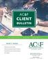 CLIENT AC&F BULLETIN WHAT S INSIDE. Alberni Caballero & Fierman LLP I February 2018 I Edition 5, Volume 2. Solving the Annuity Puzzle