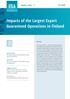 Impacts of the Largest Export Guaranteed Operations in Finland