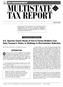 MULTISTATE TAX REPORT!
