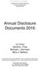 Annual Disclosure Documents 2016