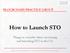 How to Launch STO BLOCKCHAIN PRACTICE GROUP. Things to consider when structuring and launching STO in the U.S.