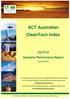 ACT Australian. 2Q FY10 Quarterly Performance Report. January Austral ian. CleanTech Index