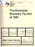 The Economic Recovery Tax Act