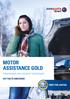 MOTOR ASSISTANCE GOLD BREAKDOWN AND ACCIDENT ASSISTANCE KEY FACTS BROCHURE