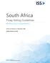 South Africa. Proxy Voting Guidelines. Benchmark Policy Recommendations. Effective for Meetings on or after April 1, Published February 19, 2018