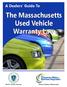 The Massachusetts Used Vehicle Warranty Law