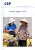CEP. Capital Aid Fund for Employment of the Poor. Annual Report 2016