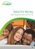 Value For Money Self Assessment 2014/15