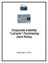 Corporate Liability LaCarte Purchasing Card Policy