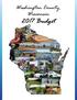 Washington County, Wisconsin Budget