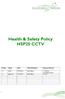 Health & Safety Policy HSP25 CCTV