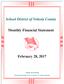 School District of Volusia County. Monthly Financial Statement. February 28, 2017