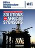 Third Quarter, 2011 FINANCING LONG-TERM PROJECTS SOLUTIONS AFRICAN SPONSORS FOR
