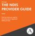 Amergin THE NDIS PROVIDER GUIDE. Find out what you need to do to become a registered NDIS provider.