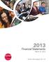 2013 Financial Statements March 31,