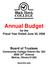 Annual Budget for the Fiscal Year Ended June 30, 2006
