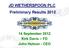 JD WETHERSPOON PLC. Preliminary Results September 2012 Kirk Davis FD John Hutson - CEO