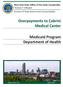 Overpayments to Cabrini Medical Center. Medicaid Program Department of Health