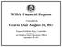 WSBA Financial Reports