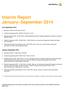 Interim Report January September 2014