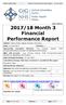 2017/18 Month 3 Financial. Performance Report