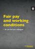 Fair pay and working conditions