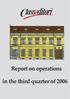 Report on operations in the third quarter of 2006