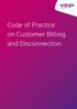 Code of Practice on Customer Billing and Disconnection