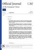 Official Journal of the European Union L 262. Legislation. Non-legislative acts. Volume October English edition. Contents REGULATIONS