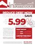 REDUCE DEBT NOW CONSOLIDATE & SAVE