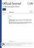Official Journal of the European Union L 109. Legislation. Non-legislative acts. Volume April English edition. Contents DECISIONS