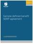 Sample defined benefit SERP agreement