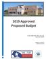 2019 Approved Proposed Budget