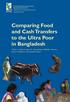 Comparing Food and Cash Transfers to the Ultra Poor in Bangladesh