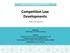 Competition Law Developments