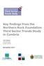 Key findings from the Northern Rock Foundation Third Sector Trends Study in Cumbria