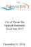 City of Nassau Bay Financial Statements Fiscal Year 2017