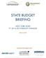 STATE BUDGET BRIEFING