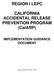 REGION I LEPC. CALIFORNIA ACCIDENTAL RELEASE PREVENTION PROGRAM (CalARP)