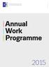 ISSN Annual Work Programme