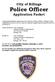 City of Billings Police Officer Application Packet