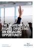THE SHAREHOLDER RIGHTS DIRECTIVE: AN ENGAGING OPPORTUNITY. For professional investors only.