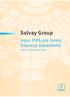 Solvay Group IFRS pro forma financial statements (insert to annual report 2002)
