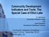 Community Development Indicators and Tools: The Special Case of Elliot Lake