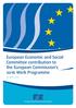 Employers Group. European Economic and Social Committee contribution to the European Commission s 2016 Work Programme.